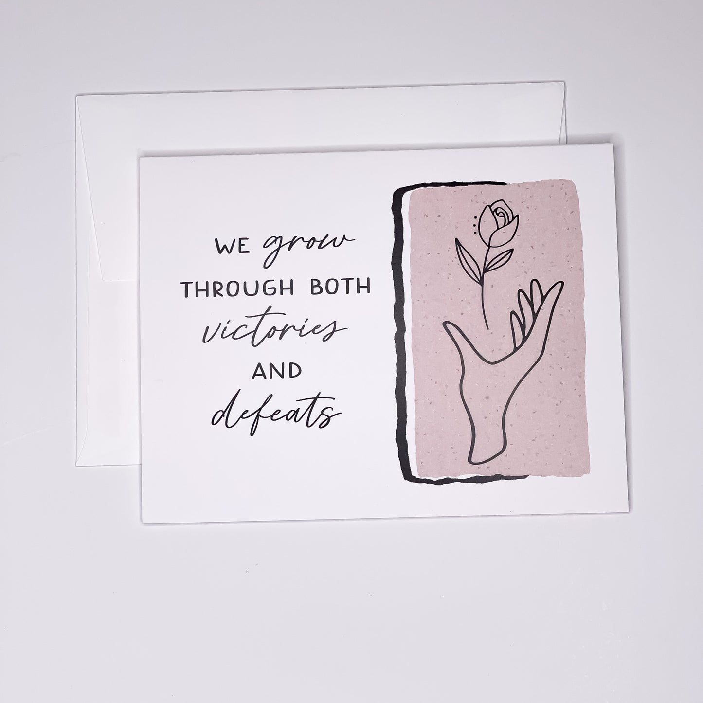 Grow Through Victories - Note Card