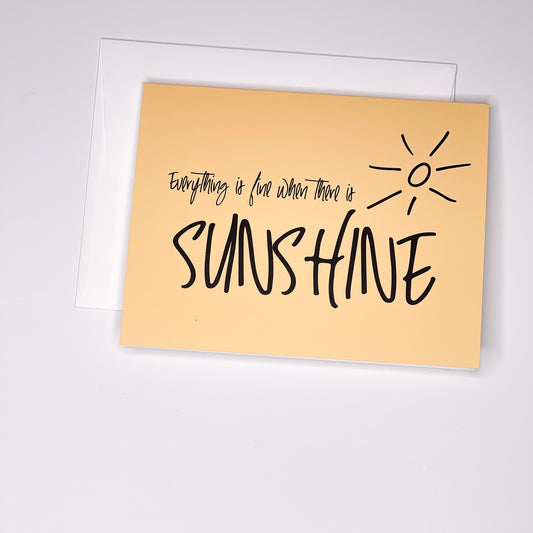 There is Sunshine - A2 - Blank Inside