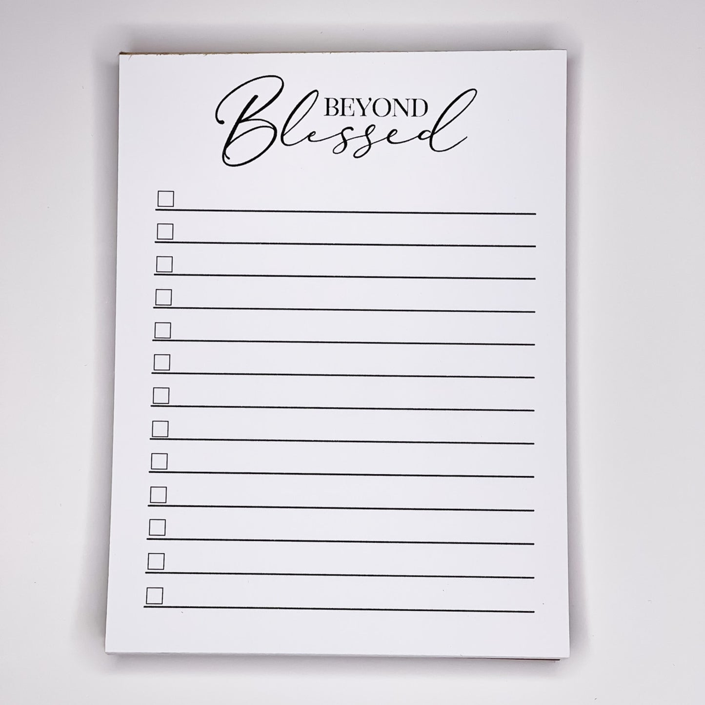 Beyond Blessed List - Notepad
