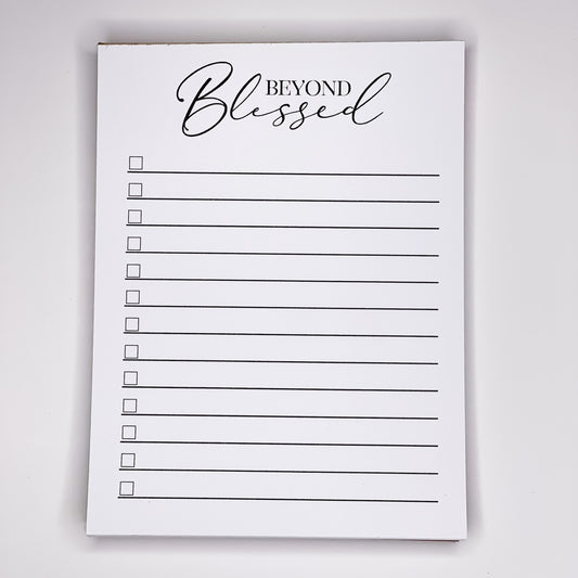 Beyond Blessed List - Notepad