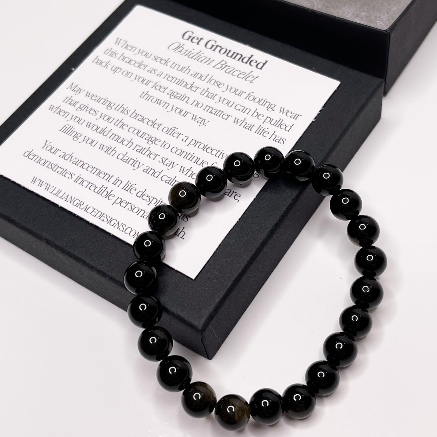 Get Grounded – Obsidian Bracelet