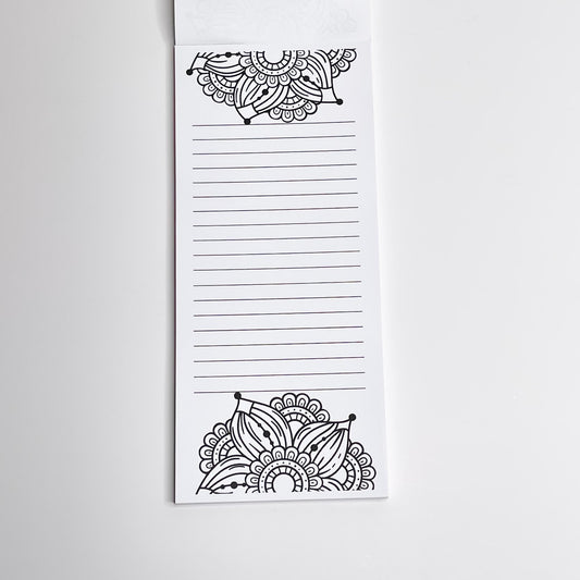 Bloom Coloring - Tall Notepad