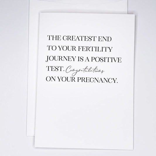 Positive Test - A7 Greeting Card