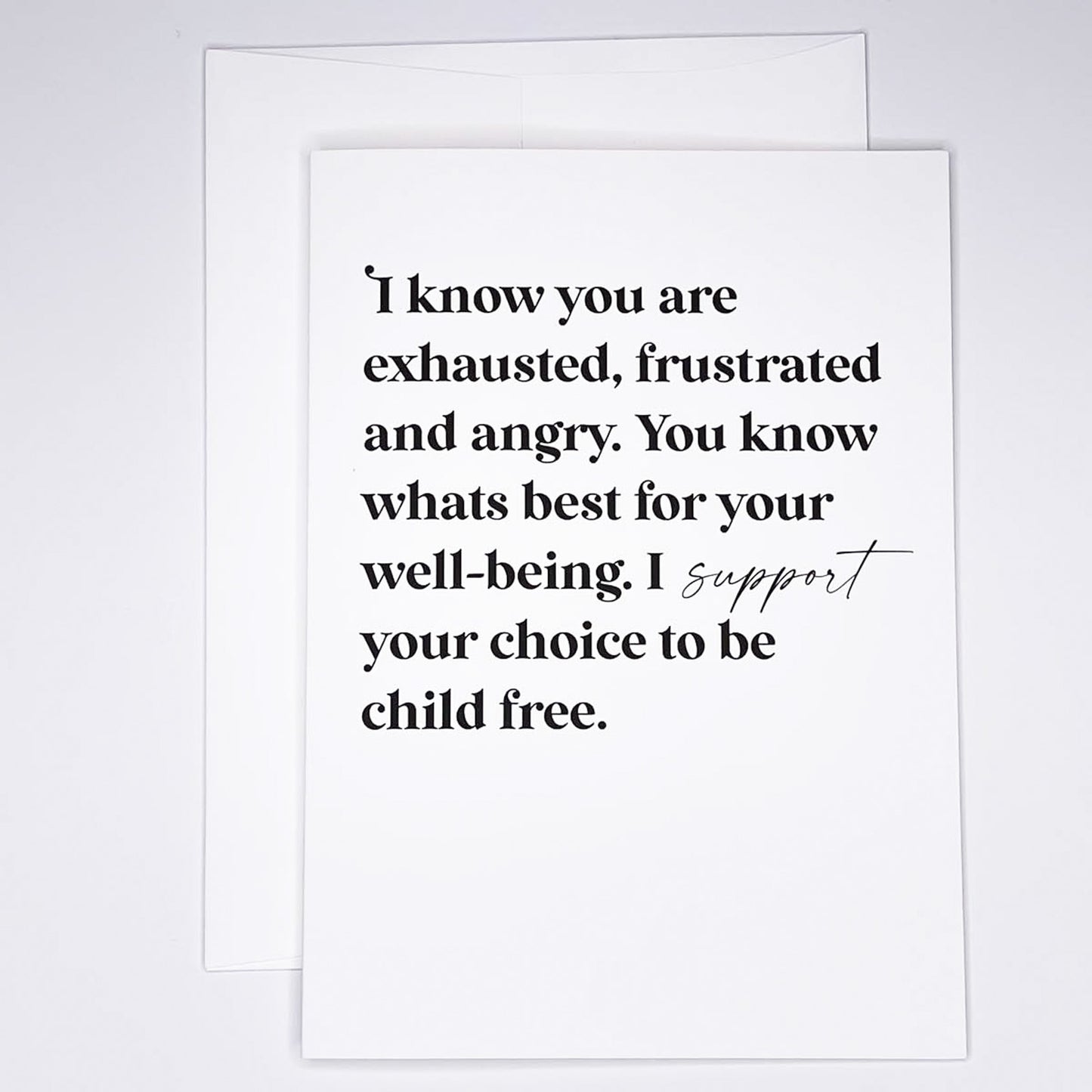 Child Free - A7 Greeting Card