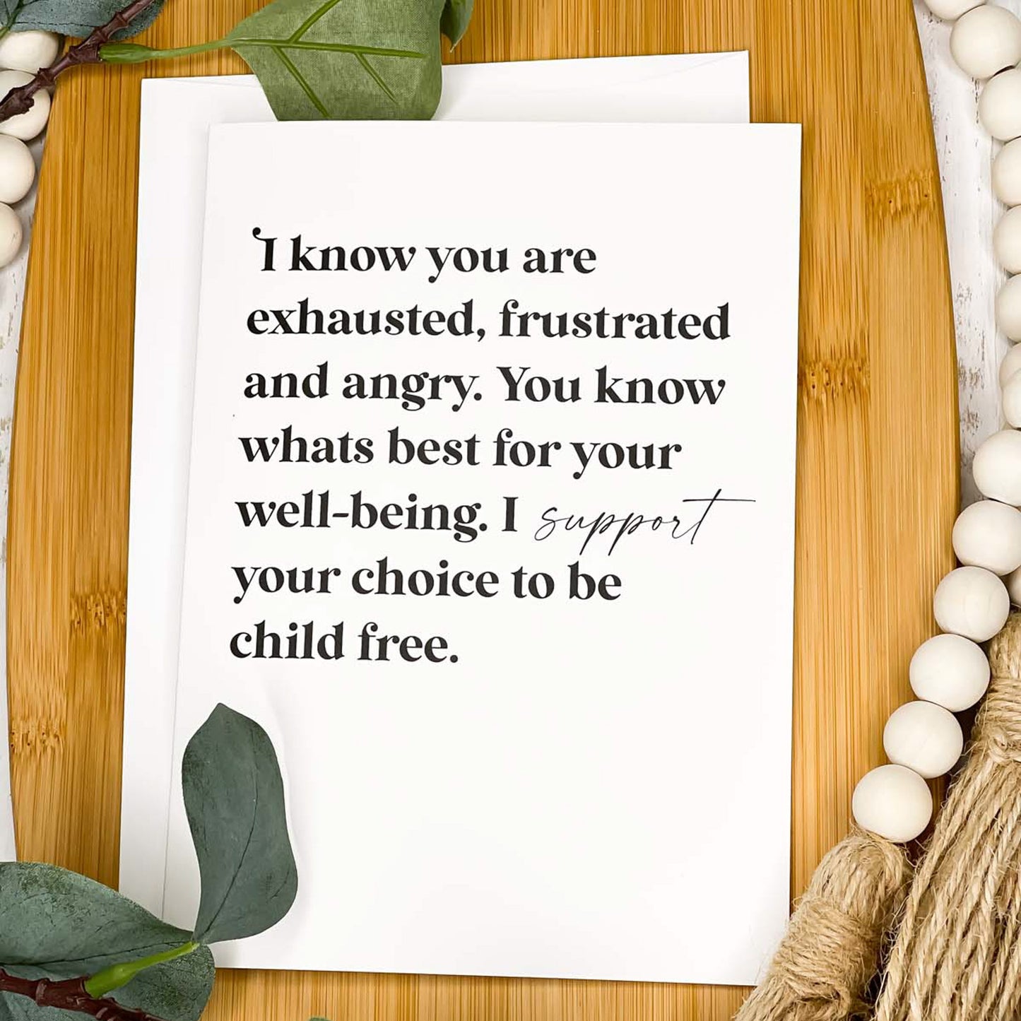 Child Free - A7 Greeting Card