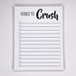 Goals to Crush List - Notepad