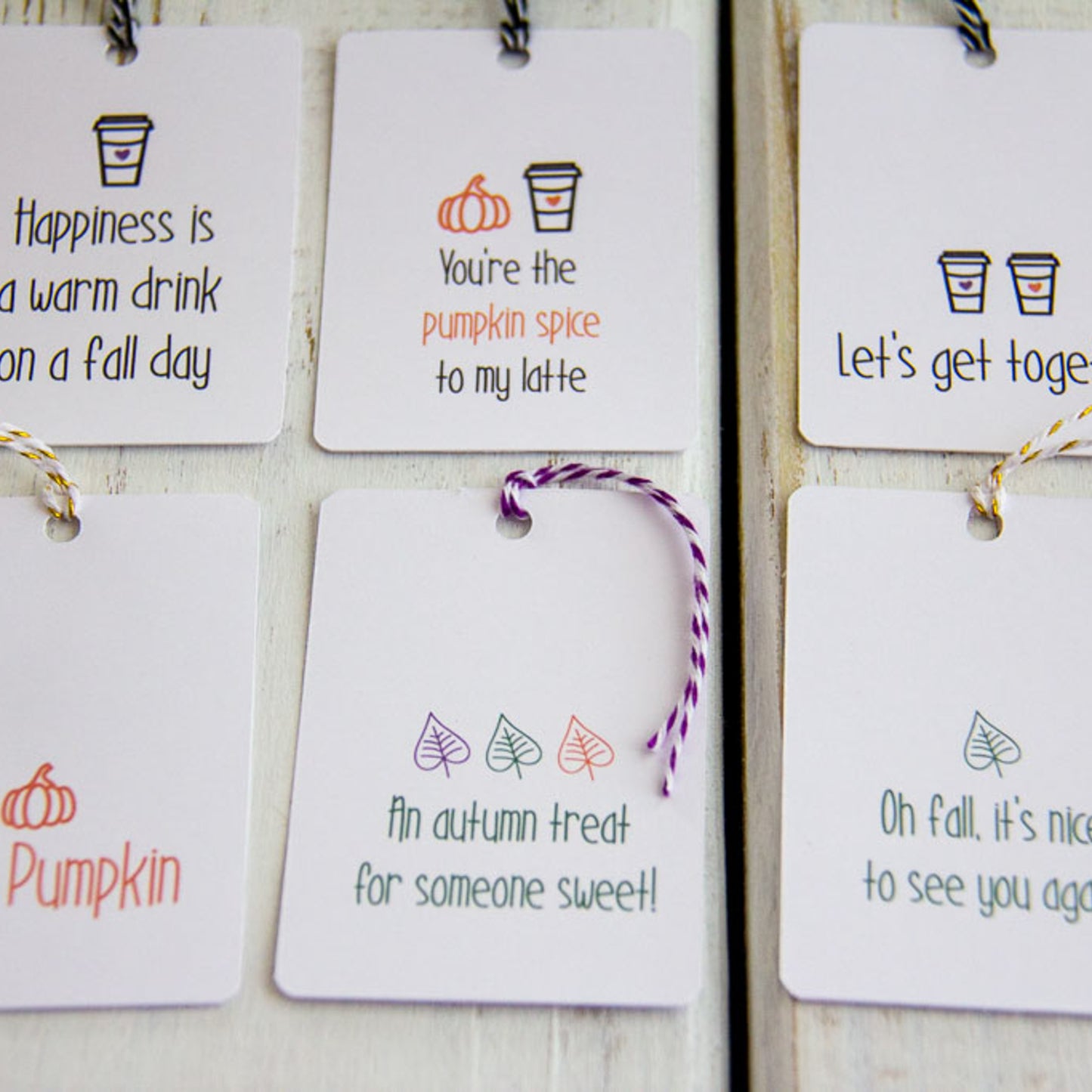 Pumpkin Spice Latte - Gift Tag Set