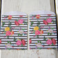 Floral Stripes Paper Gift Card Bags