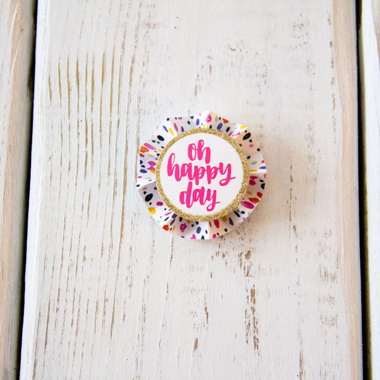 Oh Happy Day - Gift Wrap Embellishment