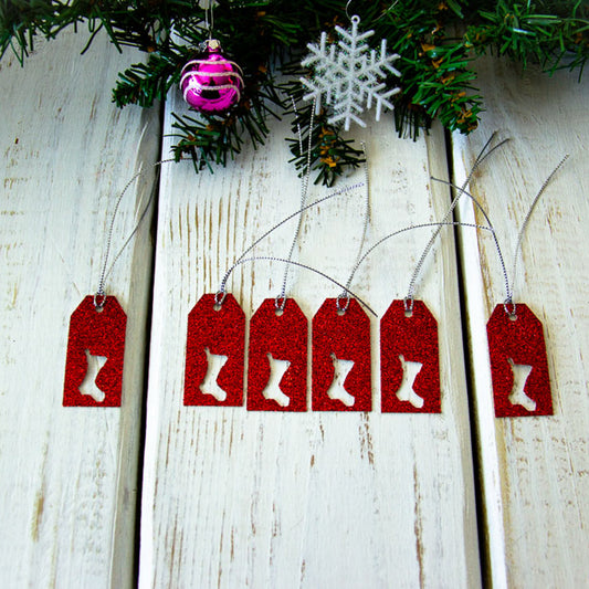 Red - Stocking Tags (Various Sizes/Styles)