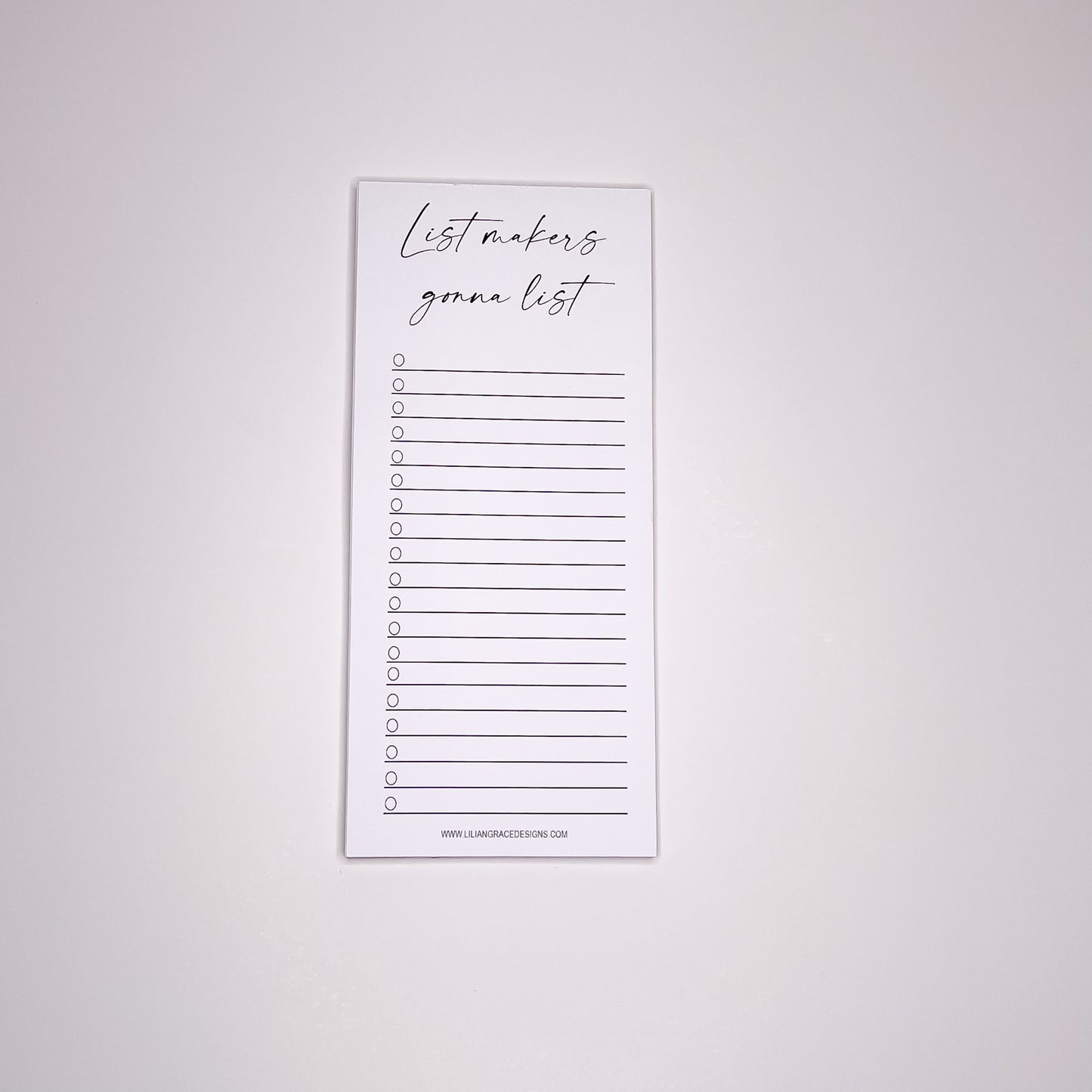 List Makers List - Tall Notepad - Magnetic