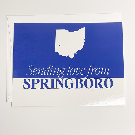 Sending love from Springboro - Postcard