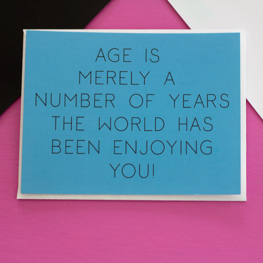 Age is a Number - Postcard